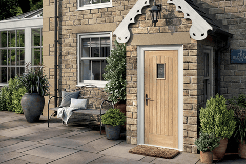 Cottage Style Oak Front Door
