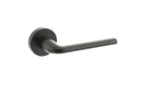 CleanTouch Anti-Bac Forme Milly Designer Lever Minimal Round Rose in Matt Black Designer Lever Handle Atlantic 