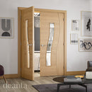Cadiz Prefinished Oak Glazed Internal Door Internal Door Deanta 