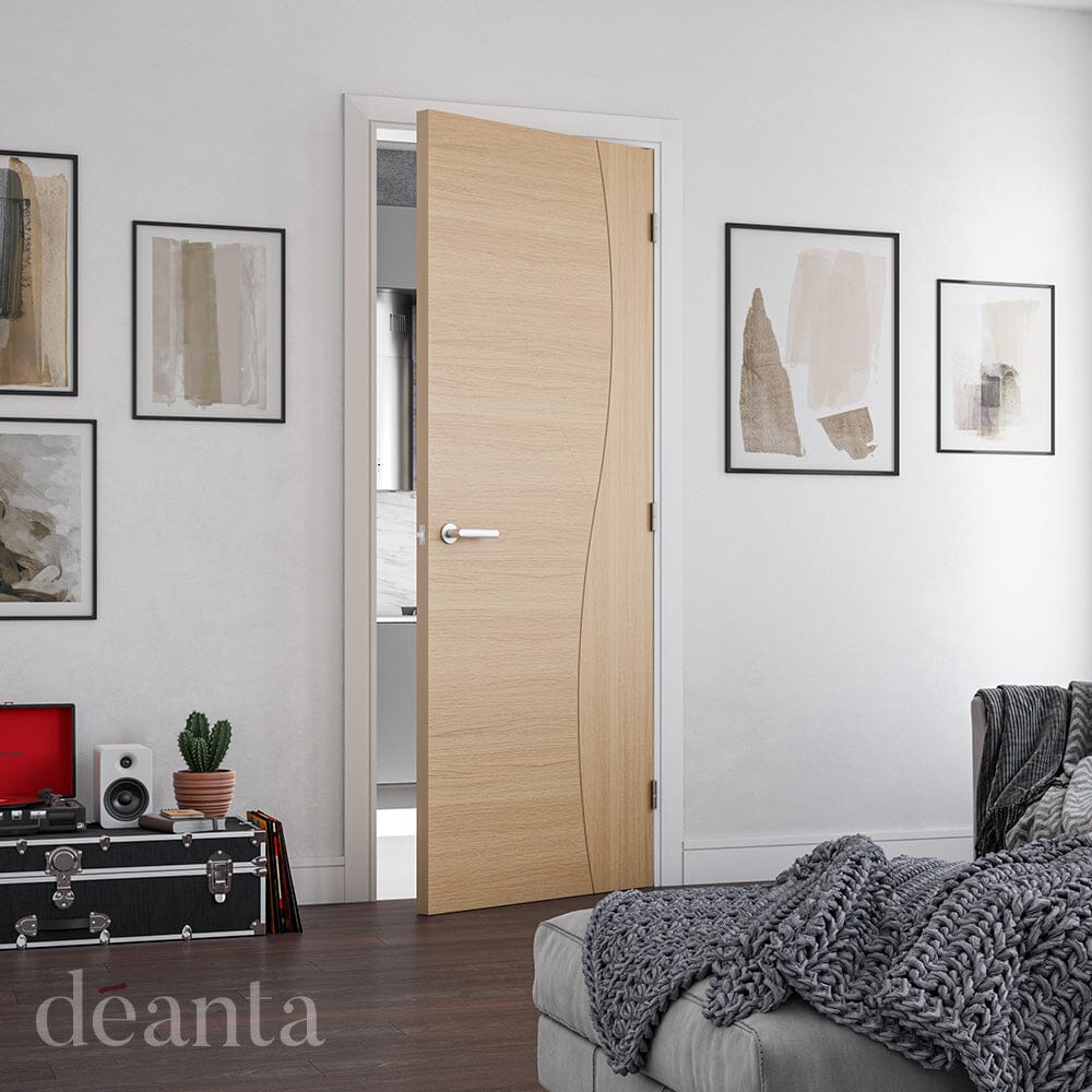 Cadiz Prefinished Oak Internal Fire Door Internal Door Deanta 