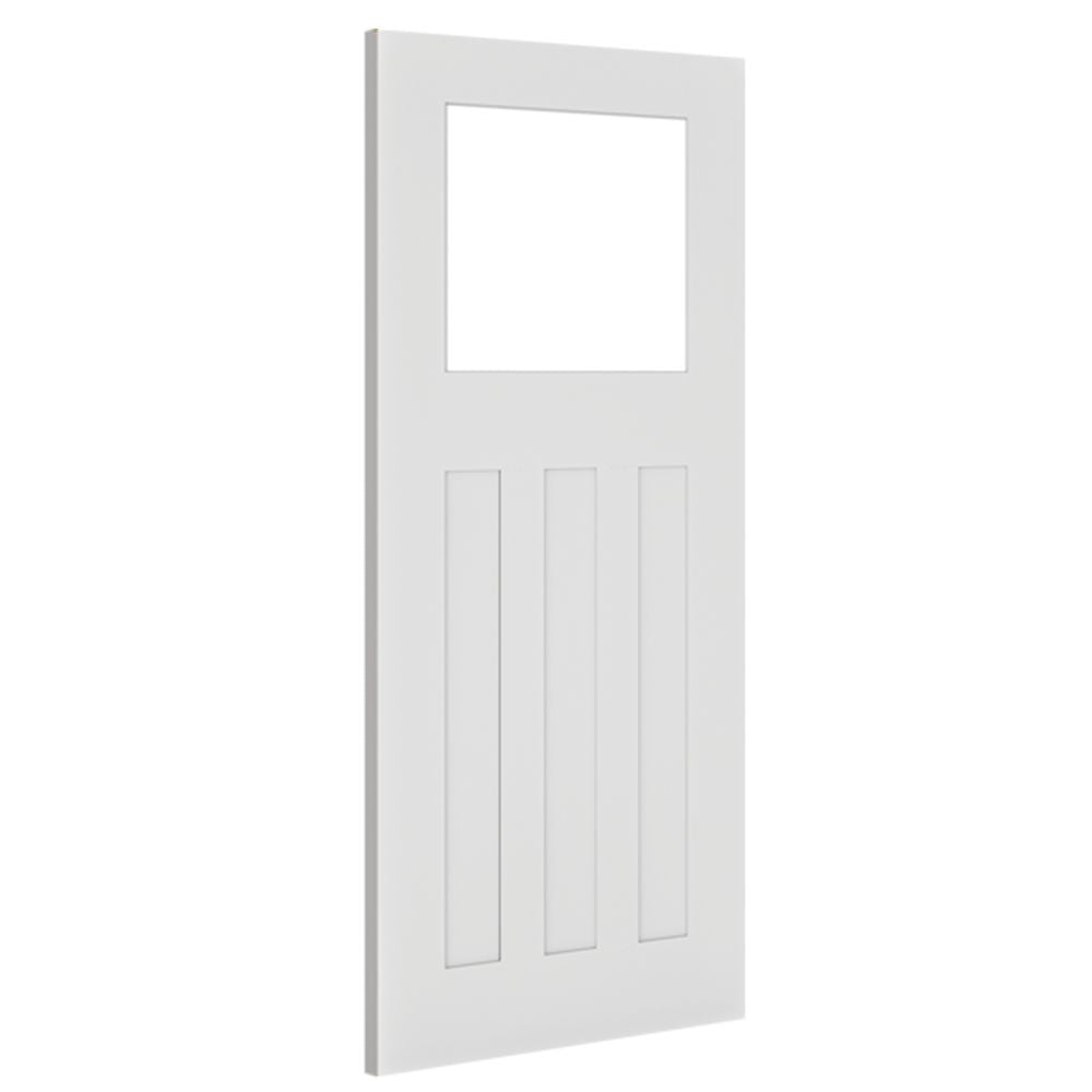 Cambridge White Primed Glazed Internal Door Internal Door Deanta 