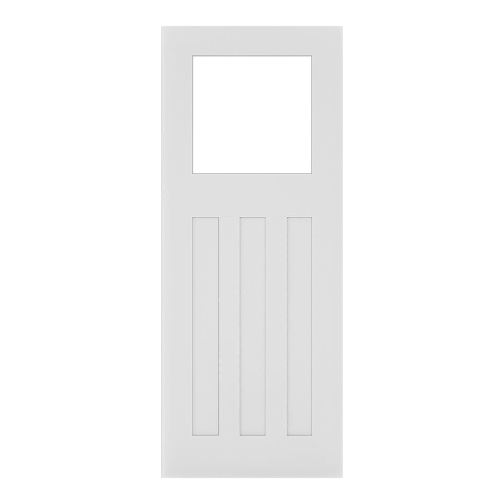 Cambridge White Primed Glazed Internal Door Internal Door Deanta 