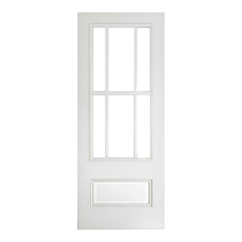 Canterbury White Primed Bevelled Glazed Internal Door