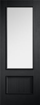 Charcoal Black Murcia Glazed Pre-Finished Internal Door Internal Door LPD Doors 
