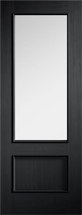 Charcoal Black Murcia Glazed Pre-Finished Internal Door