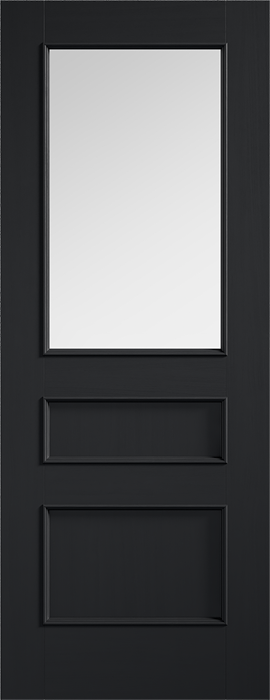 Charcoal Black Toledo Glazed Pre-Finished Internal Door