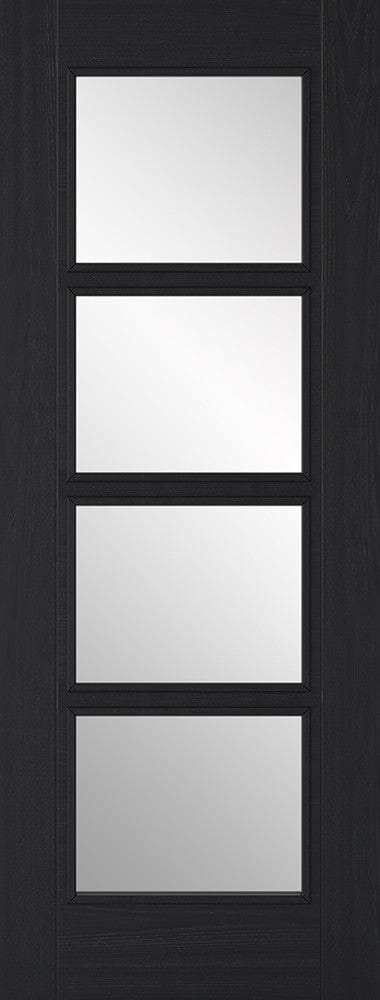 Charcoal Black Vancouver 4 Light Pre-Finished Internal Door Internal Door LPD Doors 