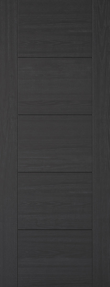 Charcoal Black Vancouver 5 Panel Pre-Finished Internal Door