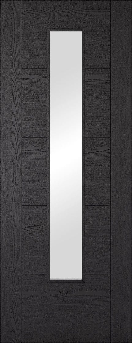 Black Laminated Vancouver 1 Light Pre-Finished Internal Door