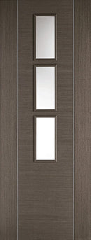 Chocolate Grey Alcaraz Glazed 3 Light Pre-Finished Internal Door Internal Door LPD Doors 
