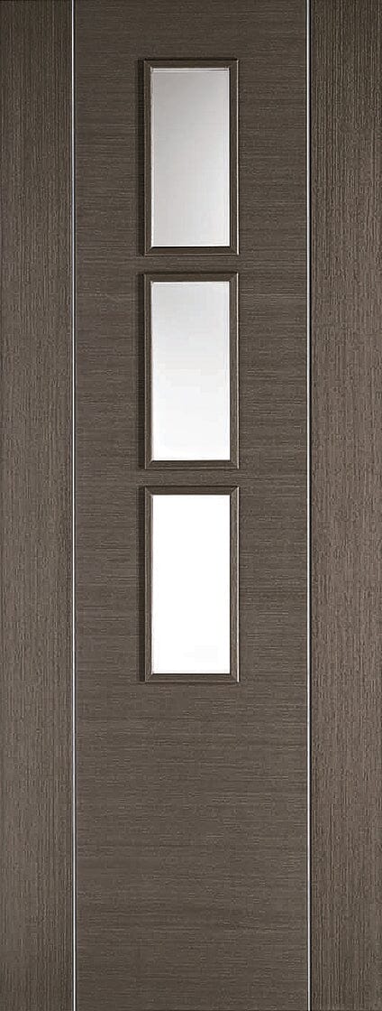 Chocolate Grey Alcaraz Glazed 3 Light Pre-Finished Internal Door Internal Door LPD Doors 