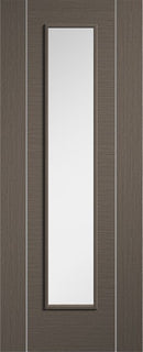Chocolate Grey Alcaraz Long Light Glazed Pre-Finished Internal Door Internal Door LPD Doors 