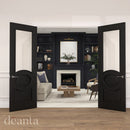 Clarendon Black Prefinished Bevelled Glaze FSC Internal Door Internal Door Deanta 