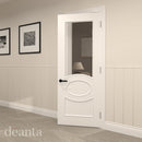 Clarendon White Primed Bevelled Glaze FSC Internal Door Internal Door Deanta 