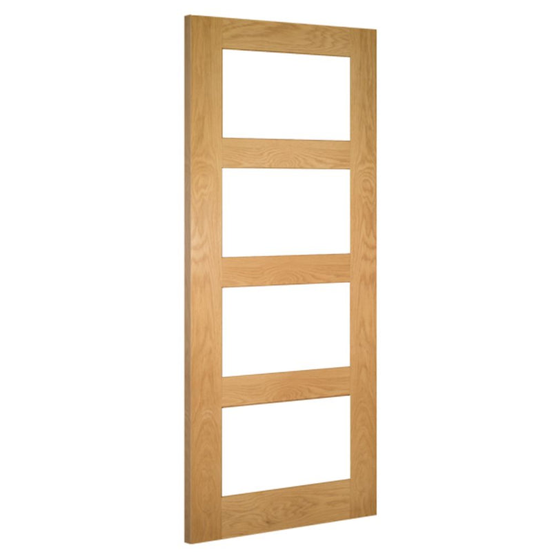 Coventry Unfinished Oak Glazed FD30 Internal Fire Door Internal Door Deanta 