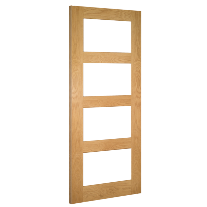 Coventry Unfinished Oak Glazed FD30 Internal Fire Door