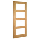 Coventry Prefinished Oak Glazed FD30 FSC Internal Fire Door Internal Door Deanta 