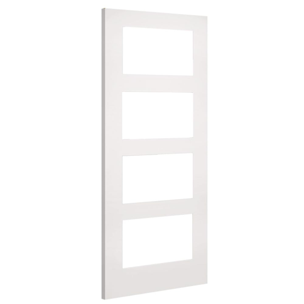 Coventry White Primed Glazed FD30 Internal Fire Door Internal Door Deanta 