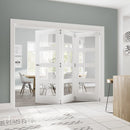 Coventry White Primed Glazed Internal Door Internal Door Deanta 