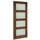 Coventry Prefinished Walnut Frosted Glazed Internal Door Internal Door Deanta 