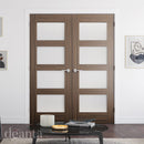 Coventry Prefinished Walnut Frosted Glazed Internal Door Internal Door Deanta 