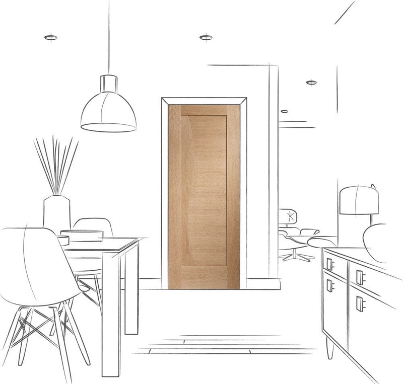 Emilia Internal Oak Door Internal Door XL Joinery 