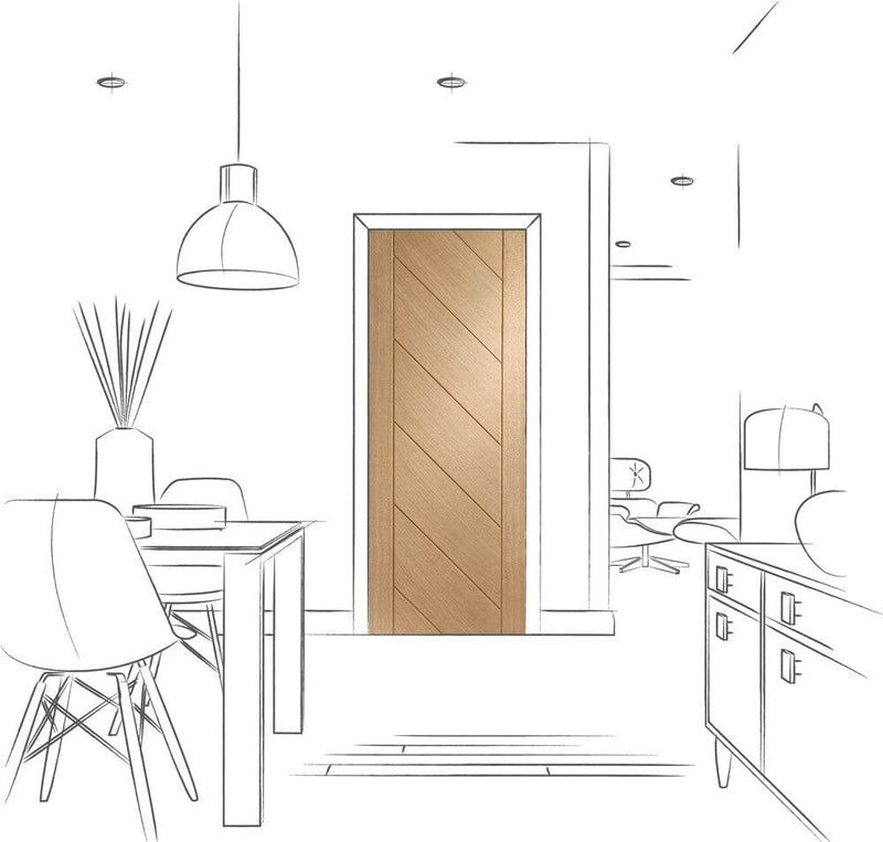 Monza Internal Oak Door Internal Door XL Joinery 