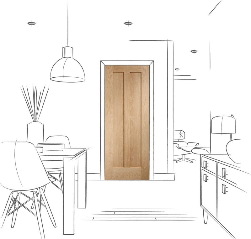 Novara Internal Oak Door Internal Door XL Joinery 