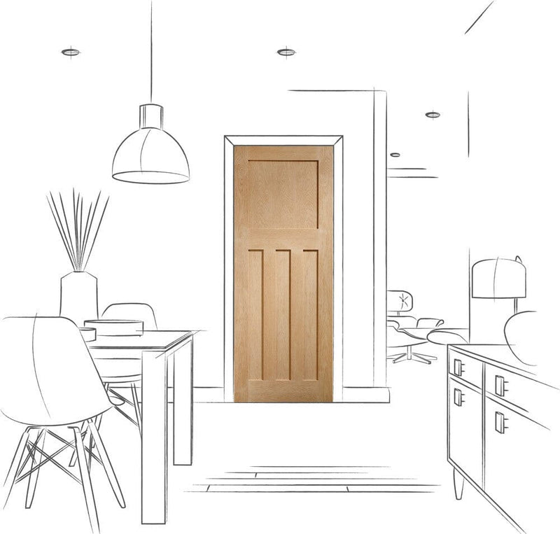 DX Internal Oak Door Internal Door XL Joinery 