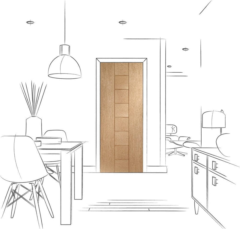 Messina Internal Oak Fire Door Internal Fire Door XL Joinery 