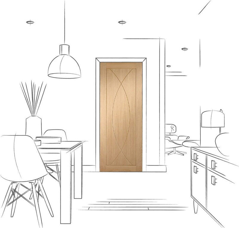 Pesaro Pre-Finished Internal Oak Door Internal Door XL Joinery 