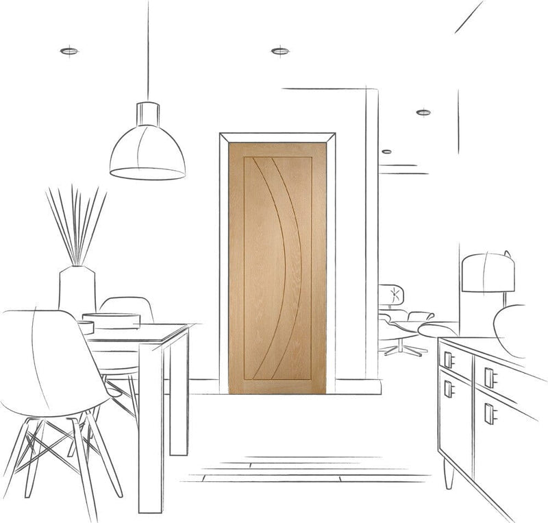 Salerno Oak Pre-Finished Internal Door Internal Door XL Joinery 