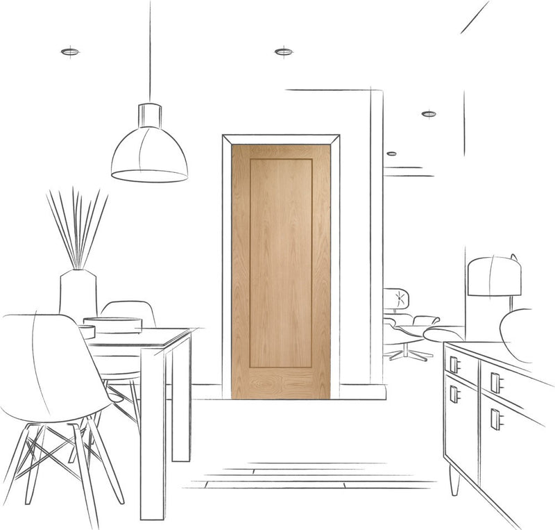 Pattern 10 Internal Oak Fire Door