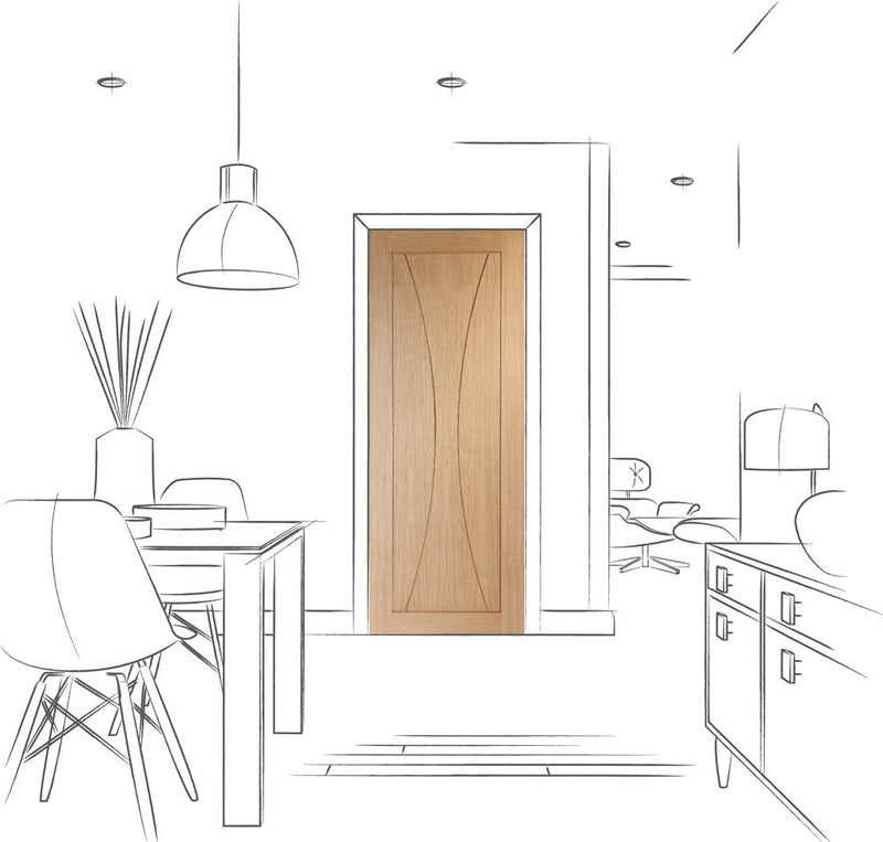 Verona Internal Oak Fire Door