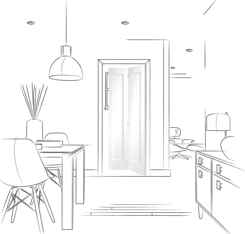 Pattern 10 Internal White Primed Bifold Door Internal Bifold Door XL Joinery 