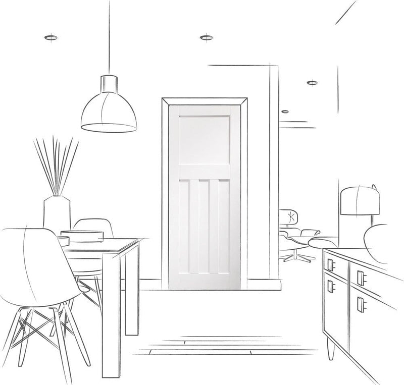 DX Internal White Primed Door Internal Door XL Joinery 