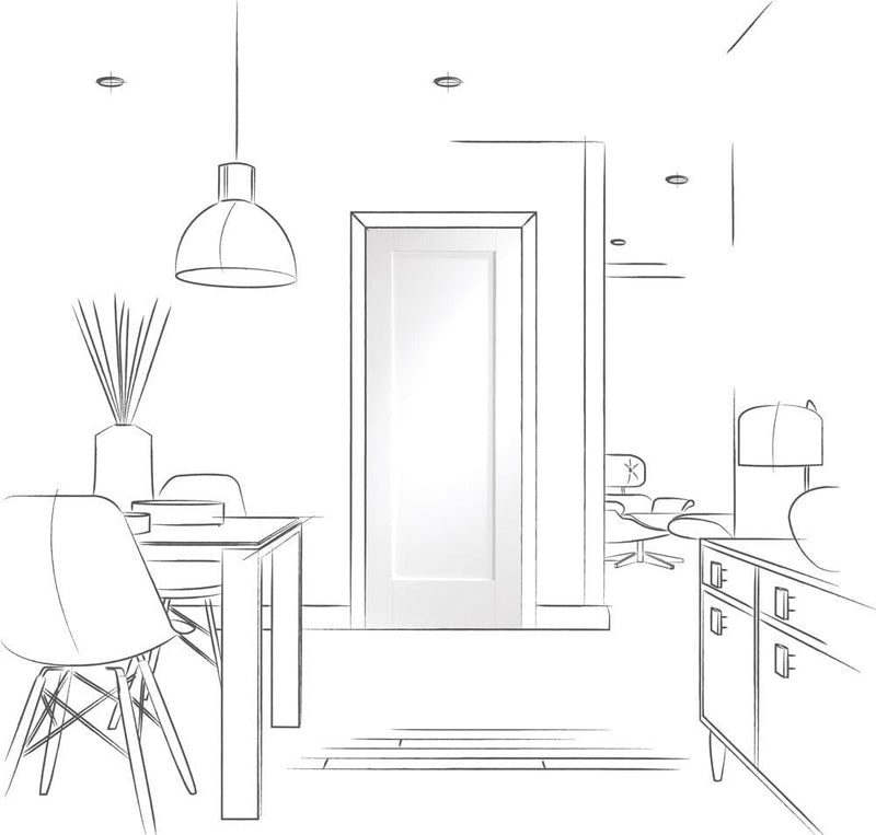 Pattern 10 Internal White Primed Fire Door Internal Fire Door XL Joinery 