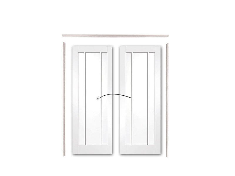 White Easi Slide Room Divider Door System (Excludes Doors) Internal Sliding Frame XL Joinery 