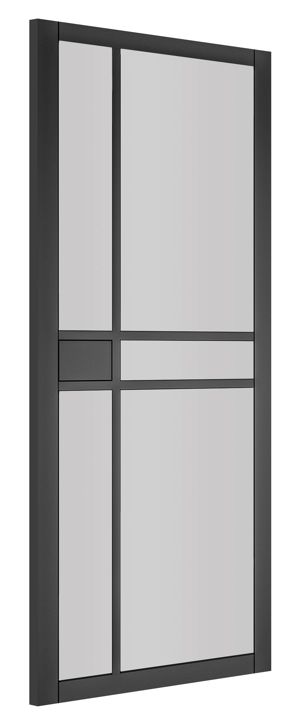 Dalston Black Primed Glazed Internal Door Internal Door Deanta 