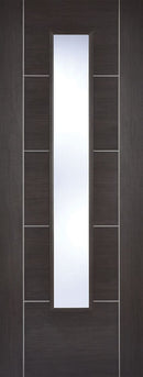 Dark Grey Laminated Vancouver Glazed Pre-Finished Internal Door Internal Door LPD Doors 