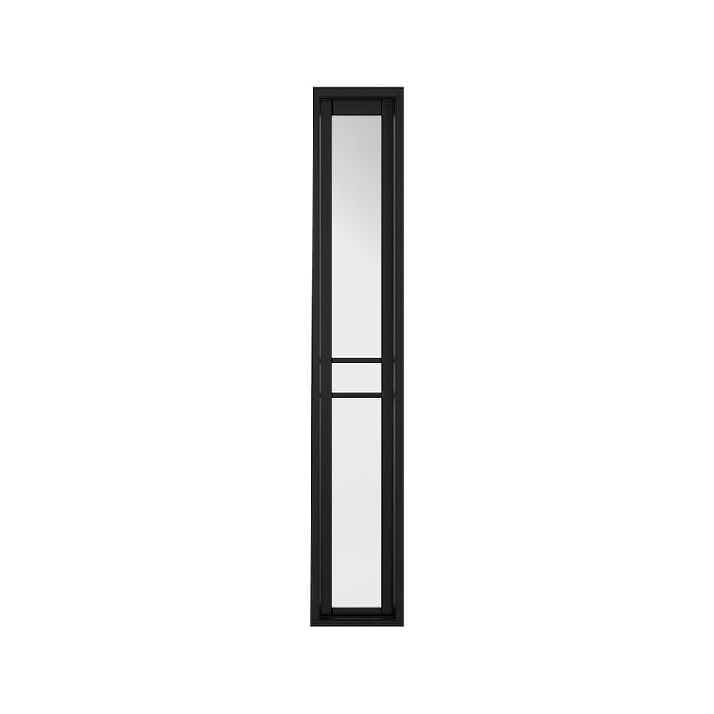 Greenwich W6 Demi Panel Black Primed Primed Internal Door Internal Door LPD Doors 