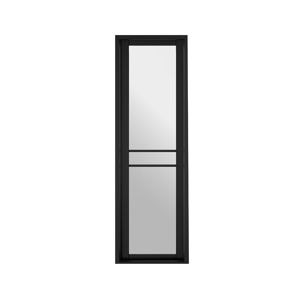 Greenwich W8 Demi Panel Black Primed Primed Internal Door Internal Door LPD Doors 