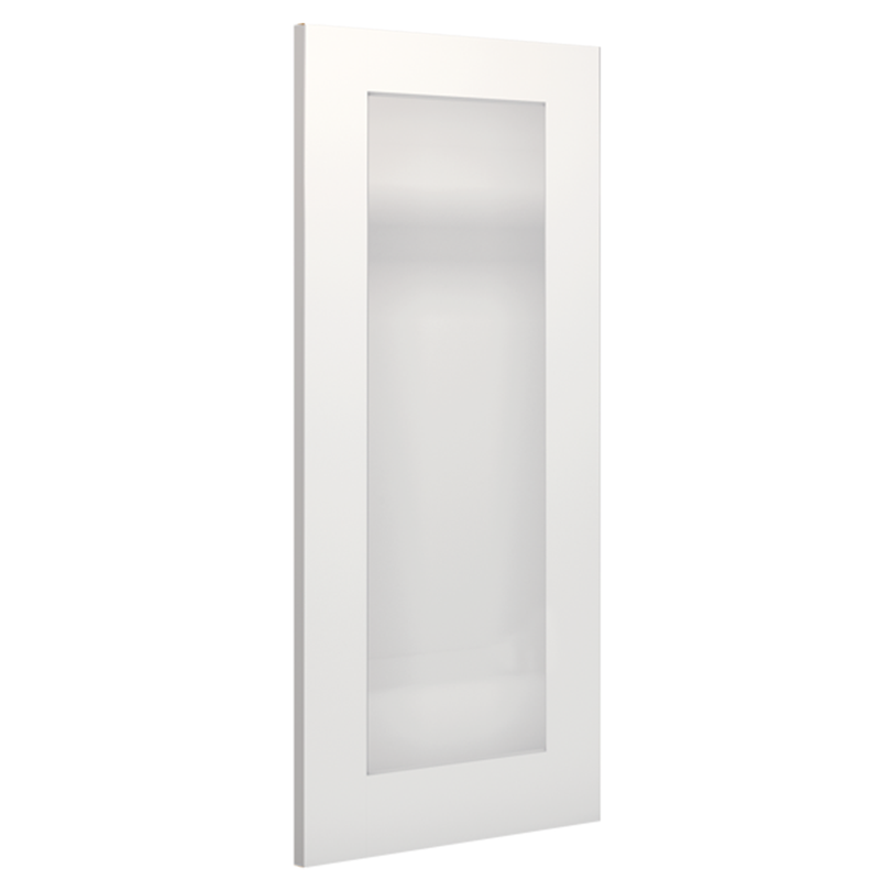 Denver White Primed Frosted Glazed Internal Door