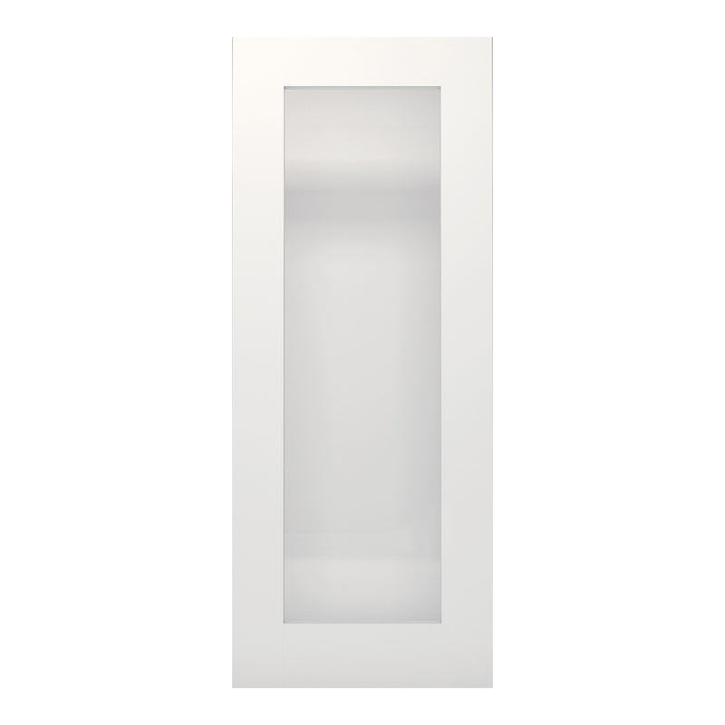 Denver White Primed Frosted Glazed Internal Door