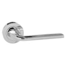 Eco Surf Aluminium Lever Round Rose in Polished Chrome Lever on Round Rose Atlantic 