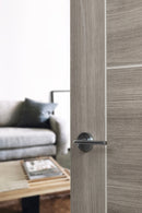 Eco Surf Aluminium Lever Round Rose (Latch & Hinges Included) Lever on Round Rose Atlantic 
