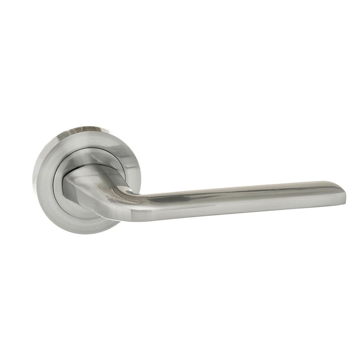 Eco Surf Aluminium Lever Round Rose (Latch & Hinges Included) Lever on Round Rose Atlantic Set Satin Chrome 