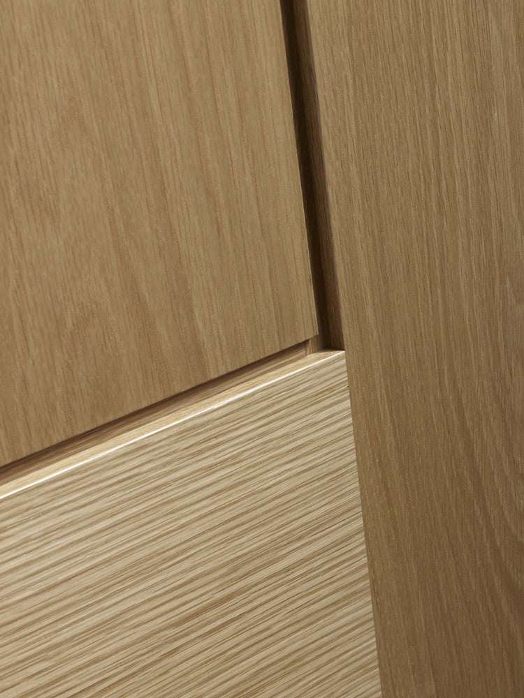 Piacenza Internal Oak Door with Clear Glass