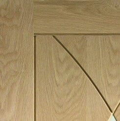 Pesaro Internal Oak Fire Door with Clear Glass Internal Fire Door XL Joinery 