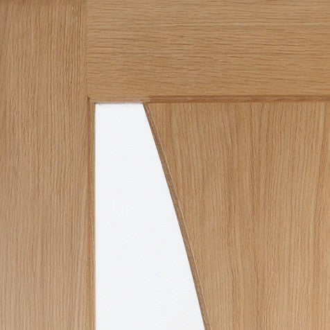 Verona Internal Oak Fire Door with Clear Glass